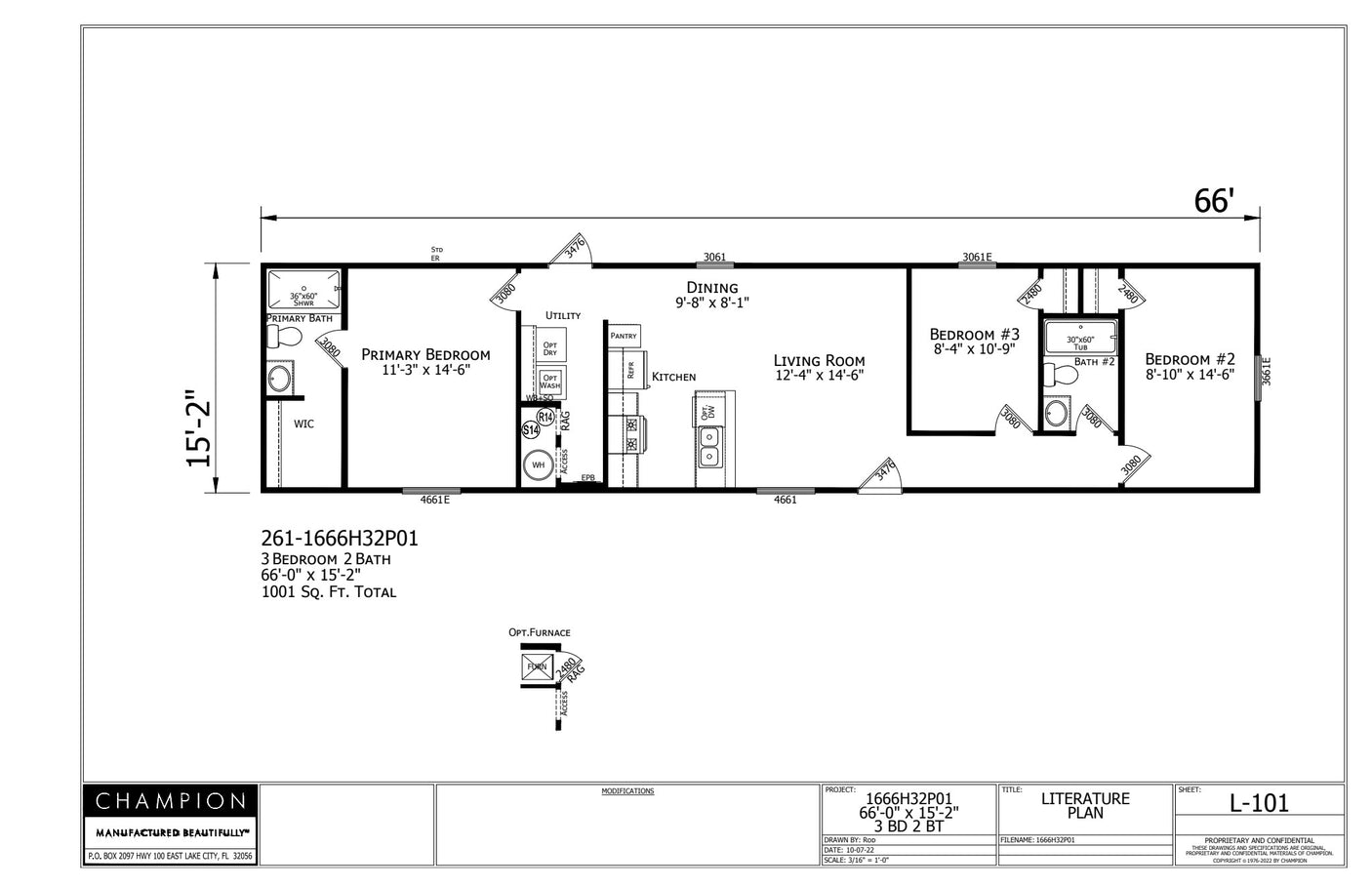 Lake Manor LM1666H32P01