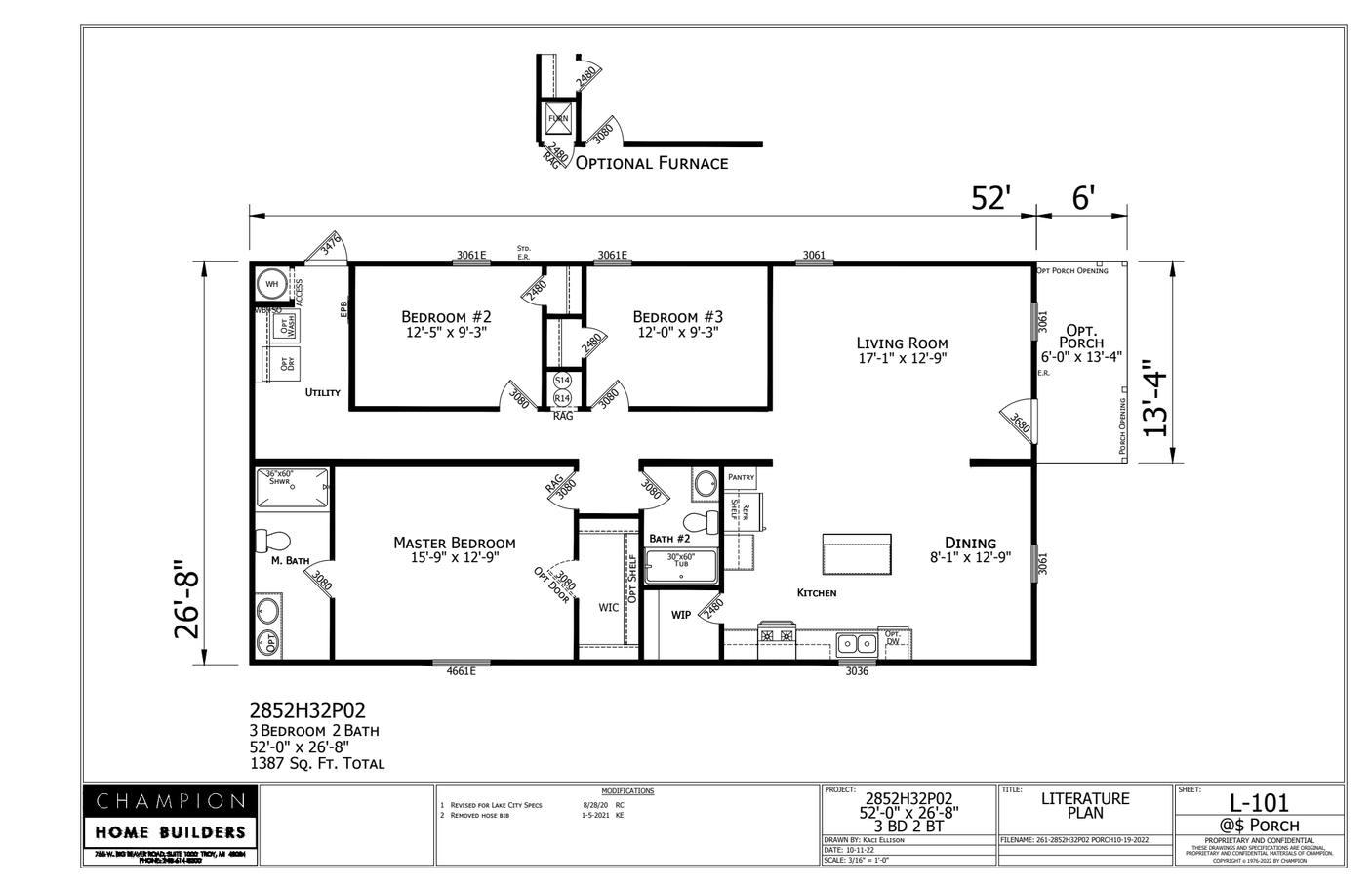 Lake Manor LM2852H32P02