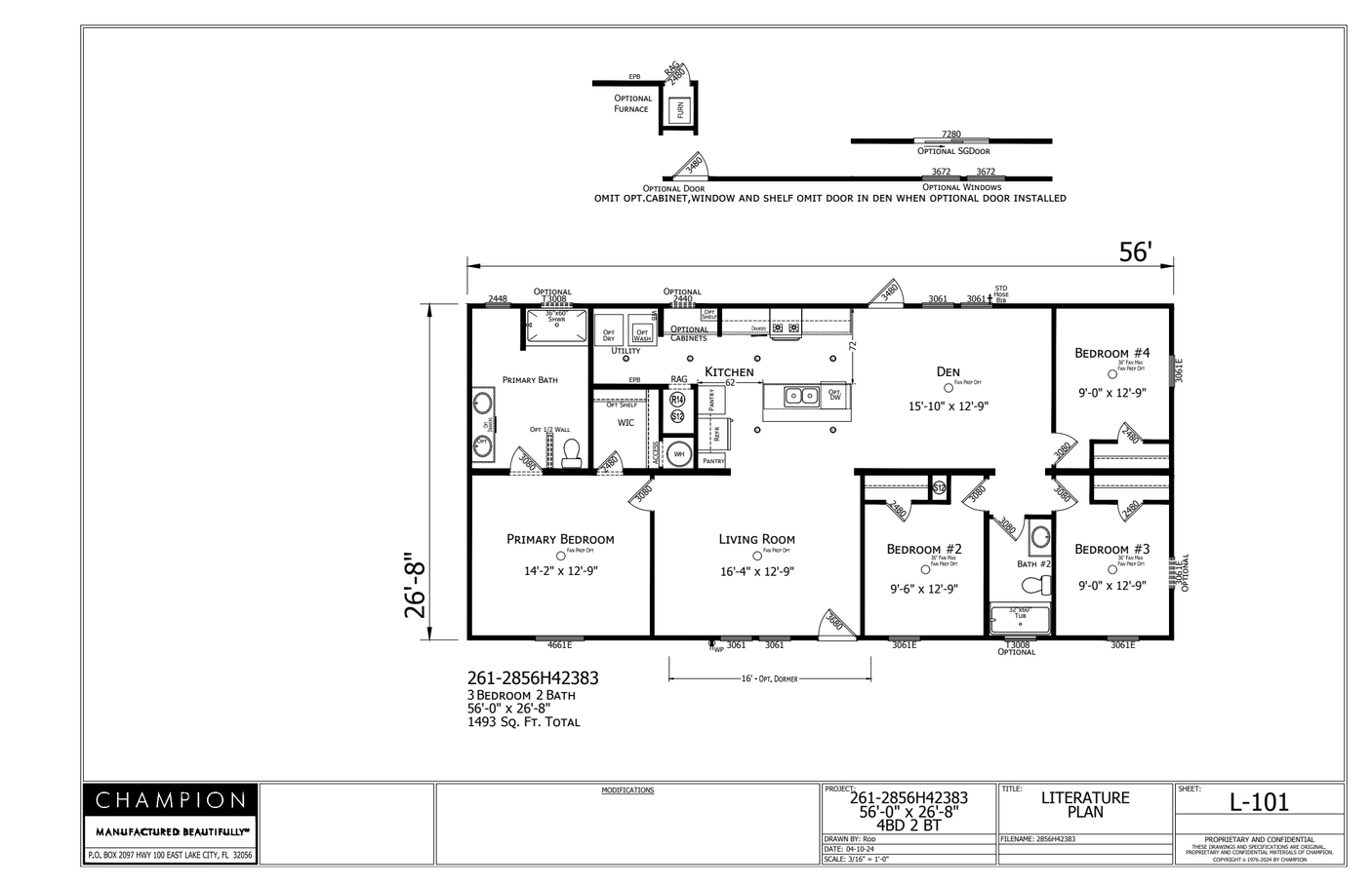 Lake Manor LM2856H42383